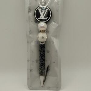 LV Vibes Decorative Pen Has LV Printed On The Pen As Well As The Topper